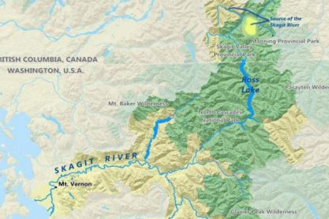 A map of the Skagit River Watershed
